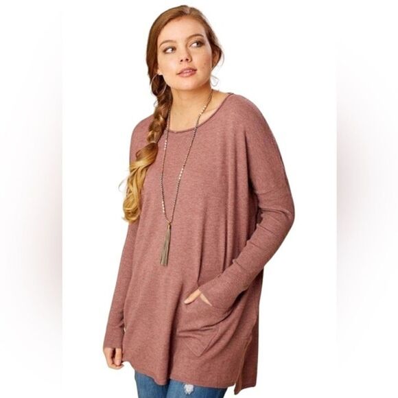 ALTAR’D STATE Cozy Comfort Pullover Sweater, Front pockets Sz Med/Large - Picture 1 of 9